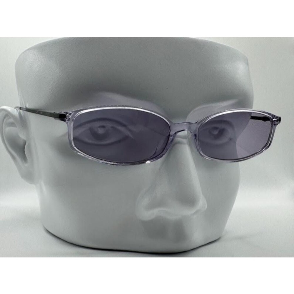 Vintage Y2K Eyeglasses | NOS | Narrow Style | Monochrome Purple | 2000s